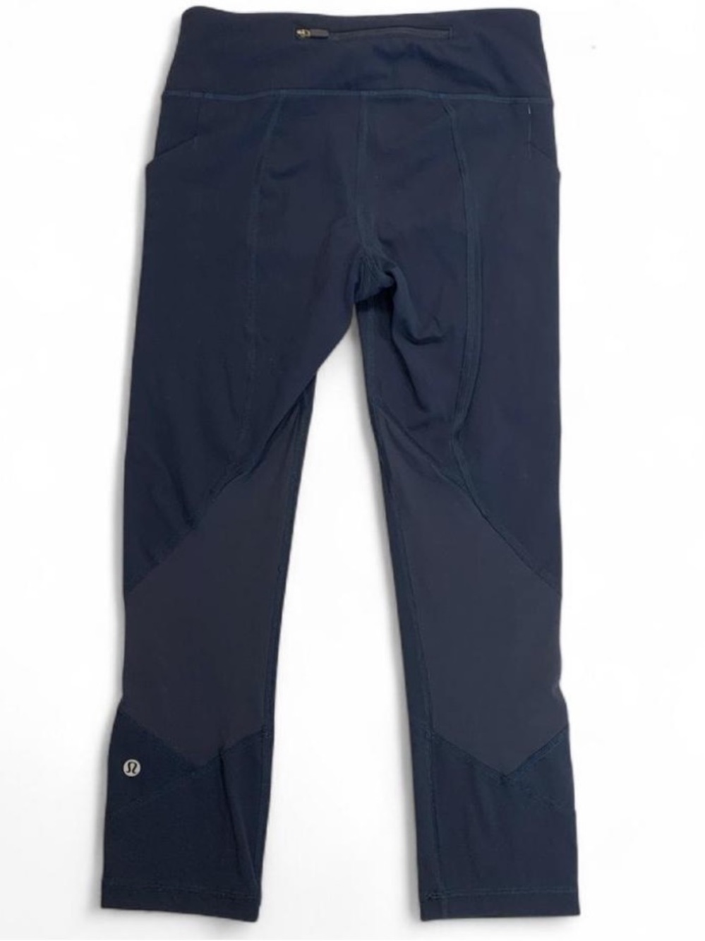 Lululemon Pace Rival Crop Legging Size 4 22" Midnight Navy Blue Luxtreme Yoga